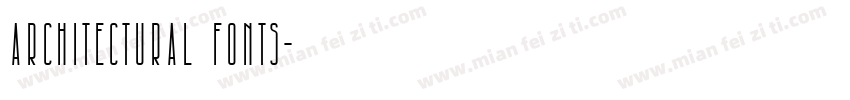 architectural fonts字体转换